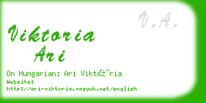 viktoria ari business card